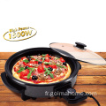 Poêle à pizza électrique Poêle ronde de 30 cm Poêle électrique Poêle à frire antiadhésive grill giddle